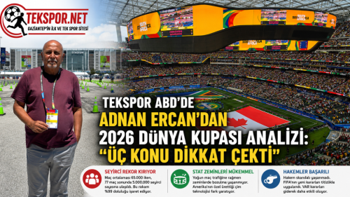 Adnan Ercan’dan 2026 Dünya Kupası Analizi: “Üç Konu Dikkat Çekti”