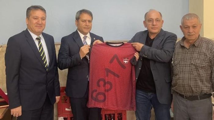 Ali Şahin’den Kalespor’a teşekkür ziyareti