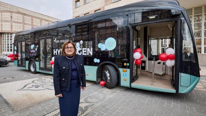 Çevreci şehir Gaziantep! Elektrikli otobüsler yollarda