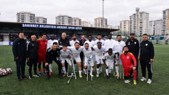 Şahinbey Ampute Futbol Takımı’ndan net skor 3-1