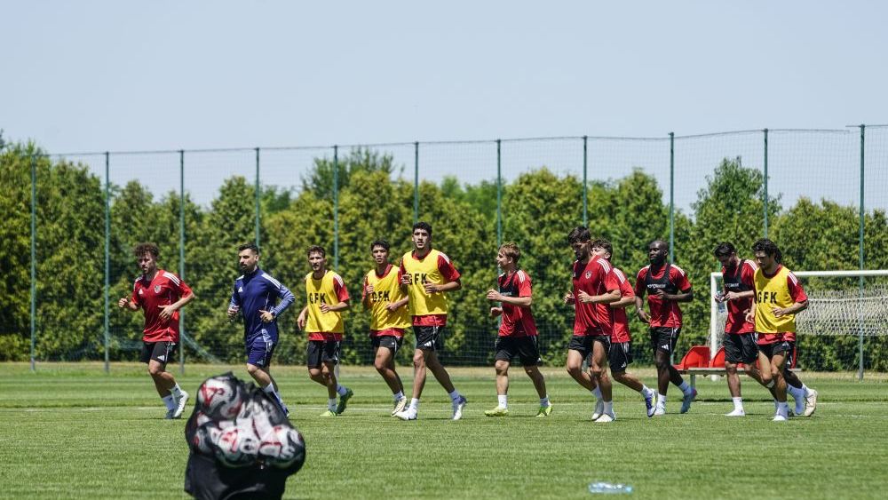 Gaziantep FK, Belgrad kampında tek antrenman yaptı