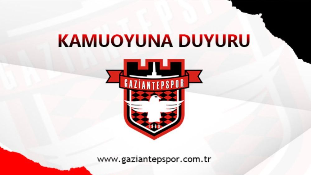 Flaş.. Flaş.. Gaziantepspor için ilk adım atıldı