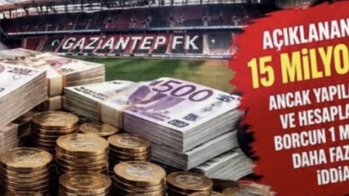 Tekspor duyurmuştu, Gaziantep FK’nın borç tablosu ortaya çıktı