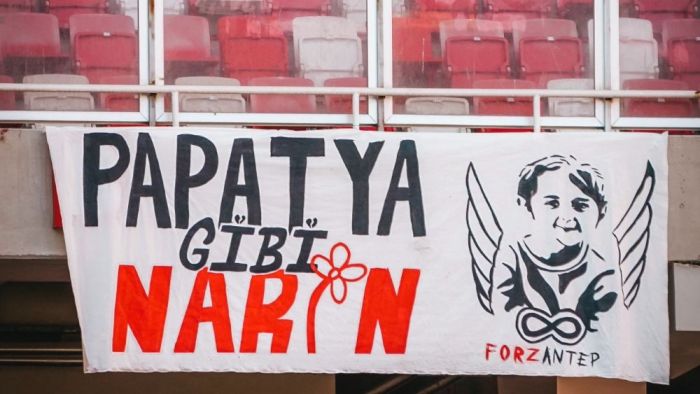 Alkışlar Gaziantep FK taraftarına; Papatya gibi Narin