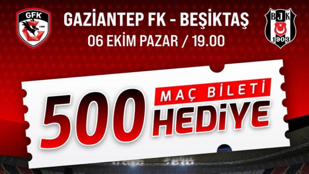 Tahmazoğlu’ndan Gaziantep FK - Beşiktaş maçına jest