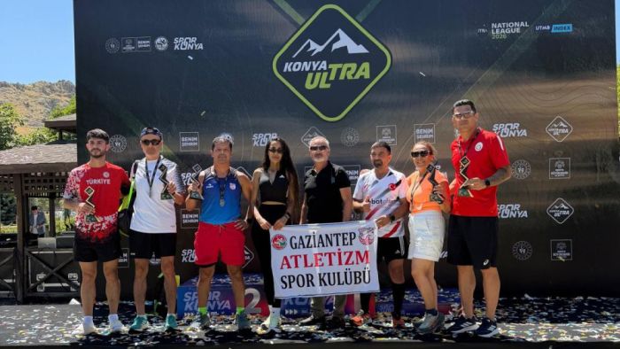 Konya Ultra Trail'de Gaziantep Atletizm SK Rüzgarı! 5 Madalya ile Döndüler
