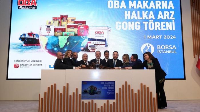 Borsa İstanbul’da gong Oba Makarna için çaldı