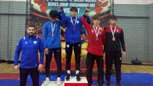 Şahinbey Belediye Spor, U17 güreşte grup şampiyonu