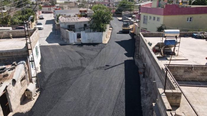 Gaziantep Büyükşehir Belediyesi'nden Araban'a ilk sıcak asfalt