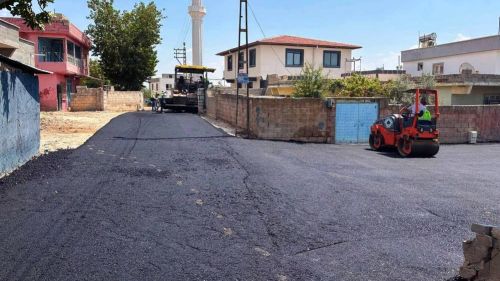 Büyükşehir'in Araban’da sıcak asfalt çalışması sürüyor