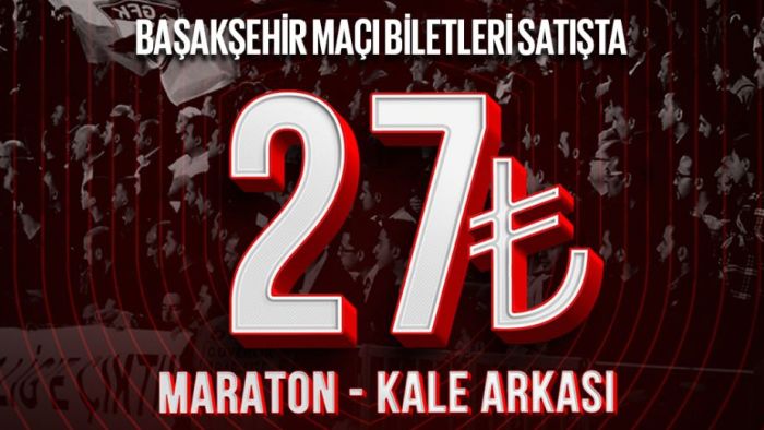 Başakşehir maçı biletleri 27 TL'den satışta