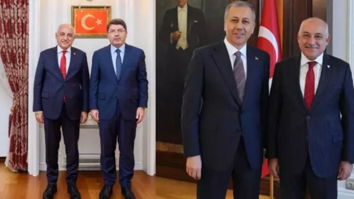 TFF Başkanı Mehmet Büyükekşi'den 2 Bakan'a ziyaret