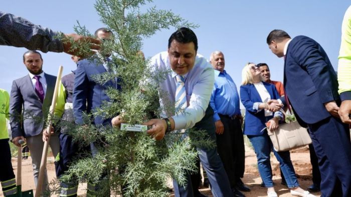 28. Etap Şehitkamil Ormanı’na can suyunu Umut Yılmaz verdi