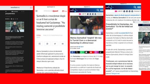 Romanya'da gündem tekspor.net ve Gaziantep FK